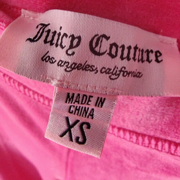 Pink Juicy Couture Wide Leg Track Pants - Picture 4 of 4